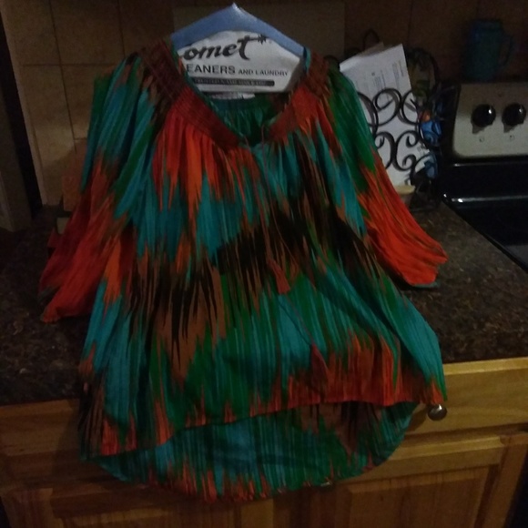 2/for $12 Multicolored Blouse, will trade - Picture 3 of 3